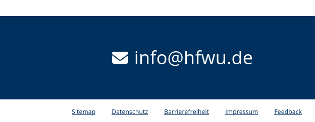 HfWU E-Mail-Adresse